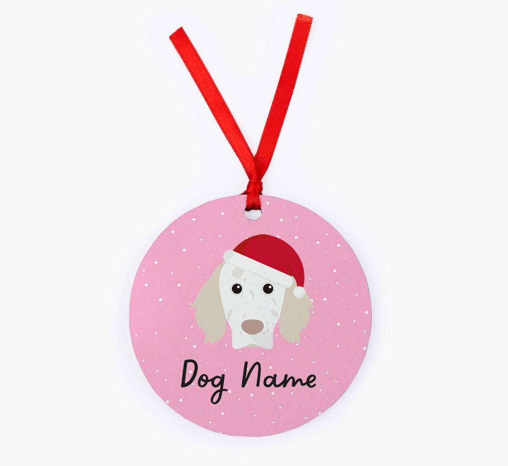 Snow: Personalized {breedFullName} Christmas Decoration