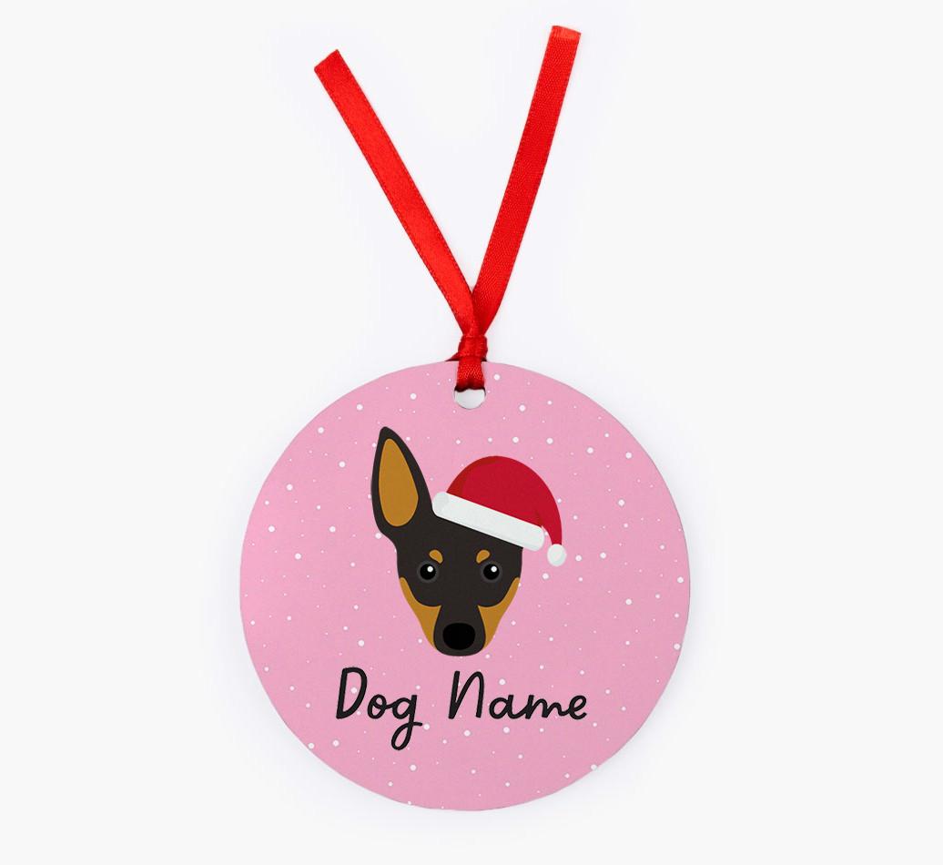 Snow: Personalized {breedFullName} Christmas Decoration