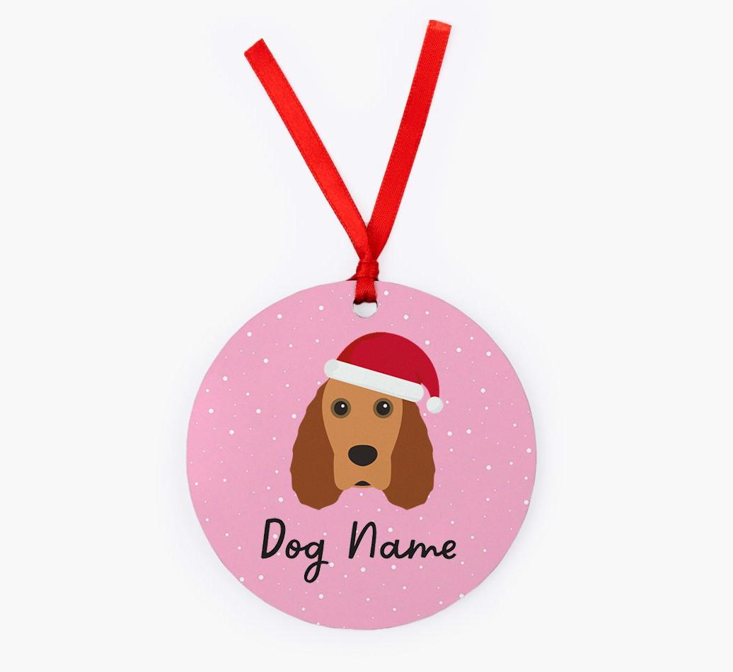 Snow: Personalized {breedFullName} Christmas Decoration