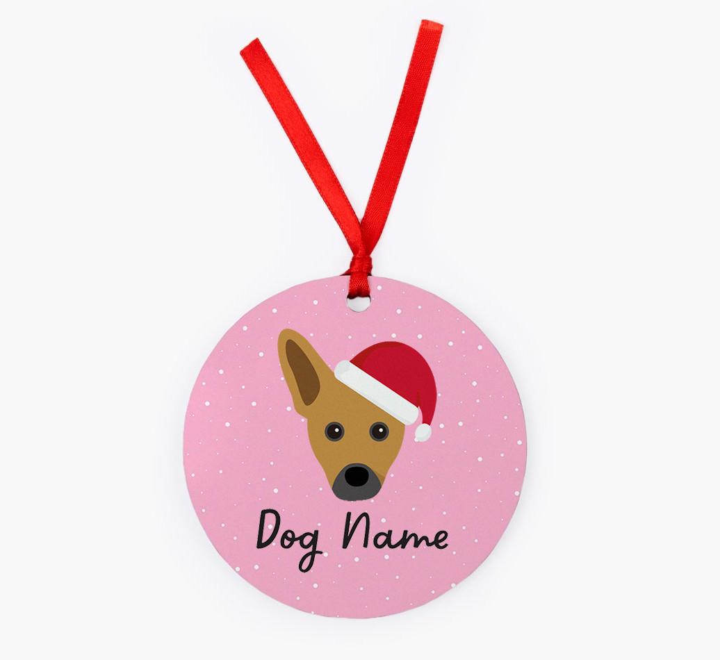 Snow: Personalized {breedFullName} Christmas Decoration