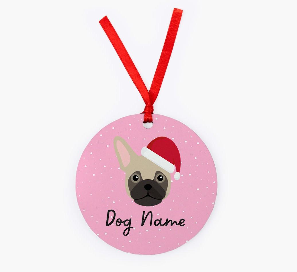 Snow: Personalized {breedFullName} Christmas Decoration