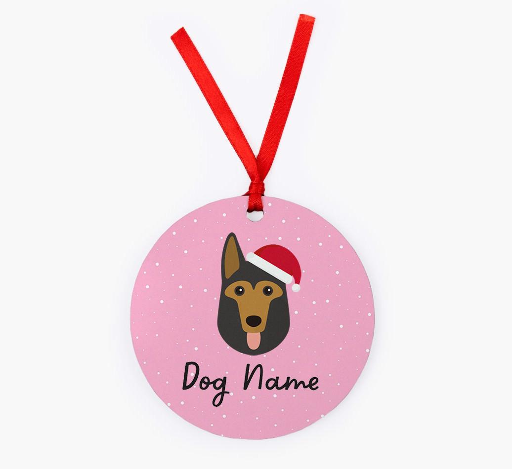 Snow: Personalized {breedFullName} Christmas Decoration