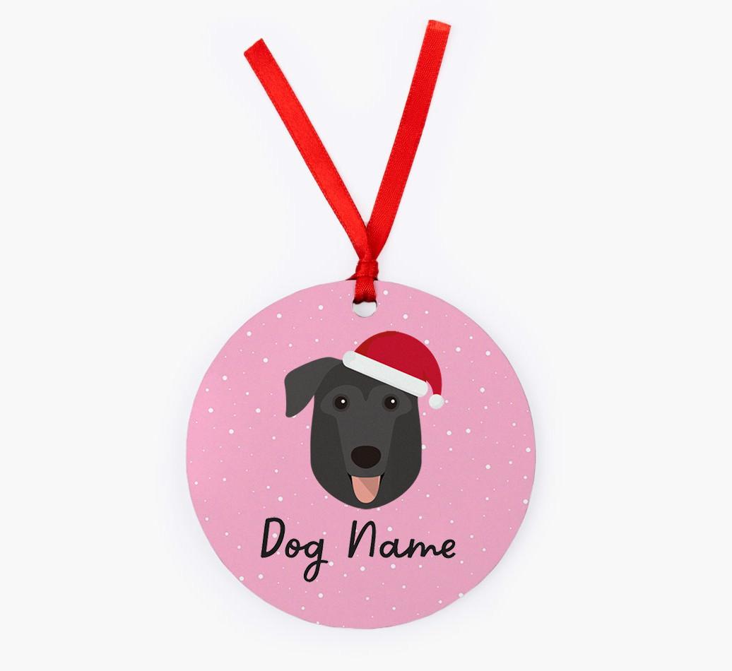 Snow: Personalized {breedFullName} Christmas Decoration