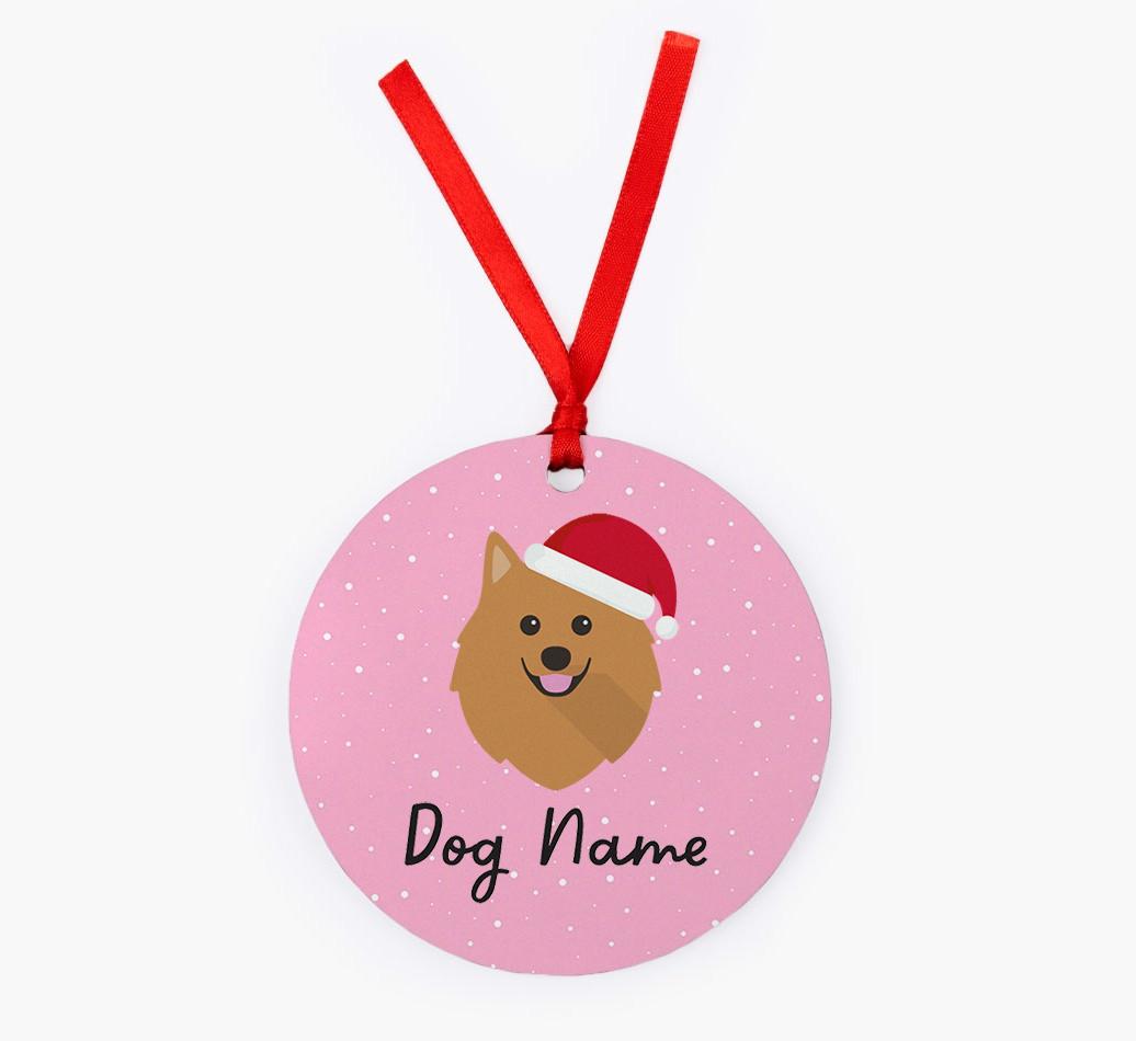 Snow: Personalized {breedFullName} Christmas Decoration