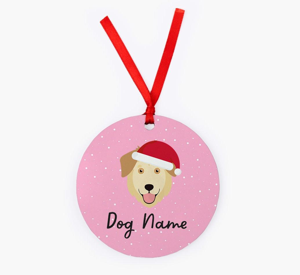 Snow: Personalized {breedFullName} Christmas Decoration