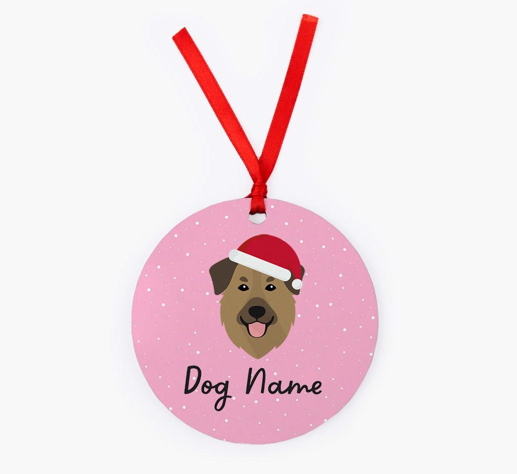 Snow: Personalized {breedFullName} Christmas Decoration