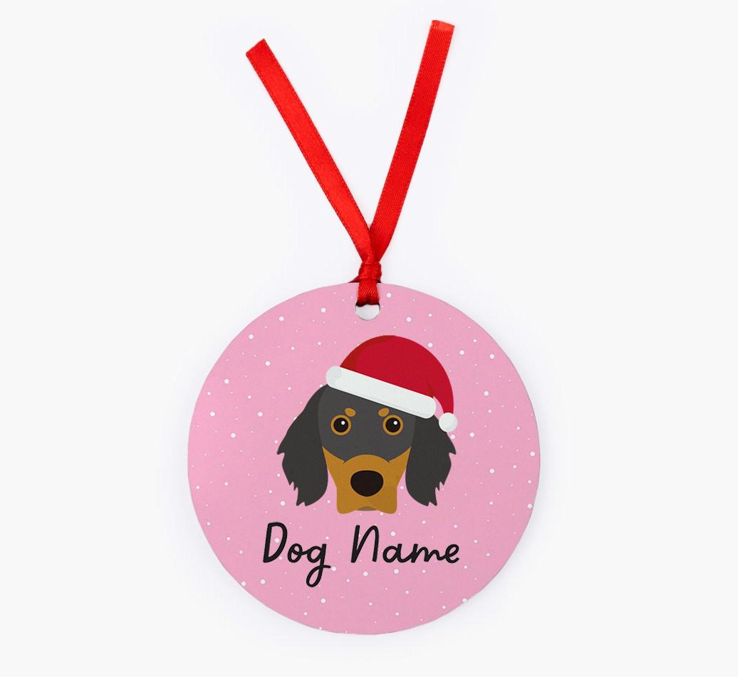 Snow: Personalized {breedFullName} Christmas Decoration