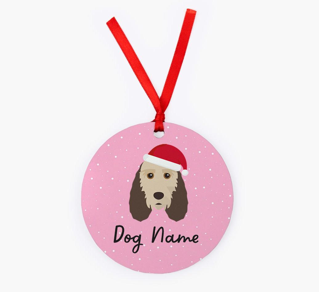 Snow: Personalized {breedFullName} Christmas Decoration