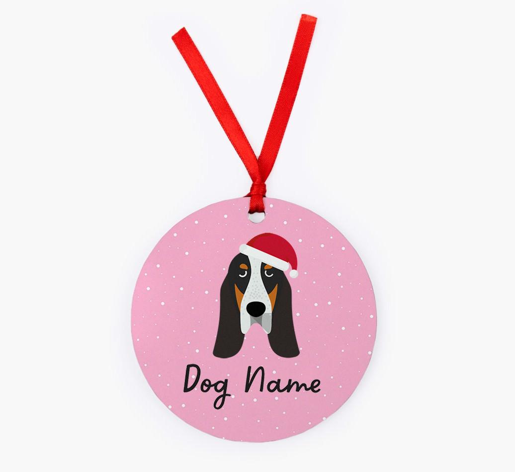 Snow: Personalized {breedFullName} Christmas Decoration