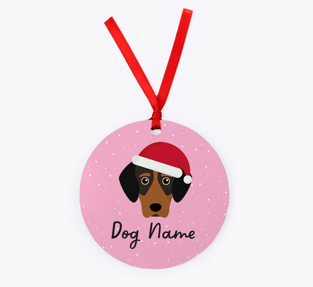Snow: Personalized {breedFullName} Christmas Decoration
