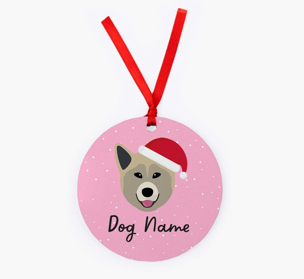 Snow: Personalized {breedFullName} Christmas Decoration