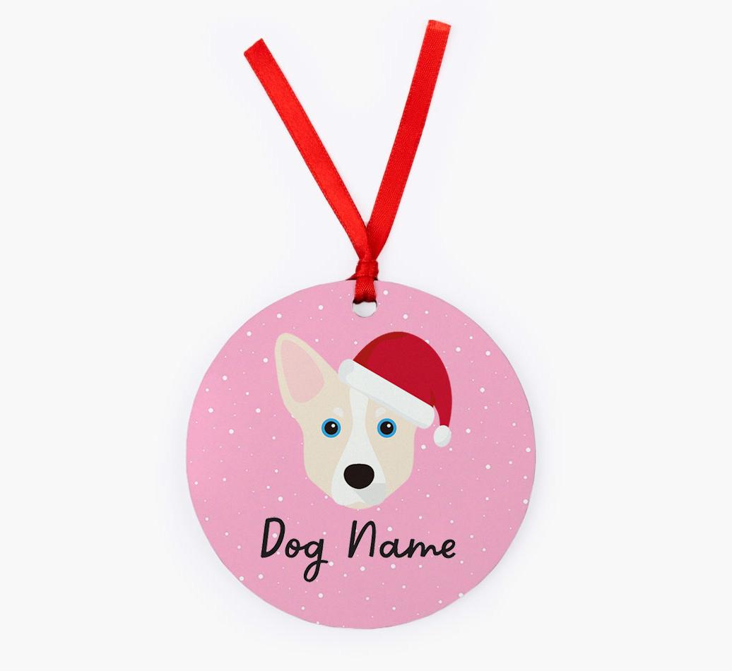 Snow: Personalized {breedFullName} Christmas Decoration