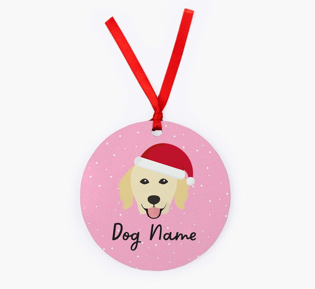 Snow: Personalized {breedFullName} Christmas Decoration