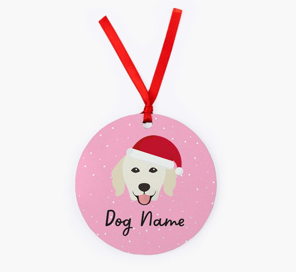 Snow: Personalized {breedFullName} Christmas Decoration