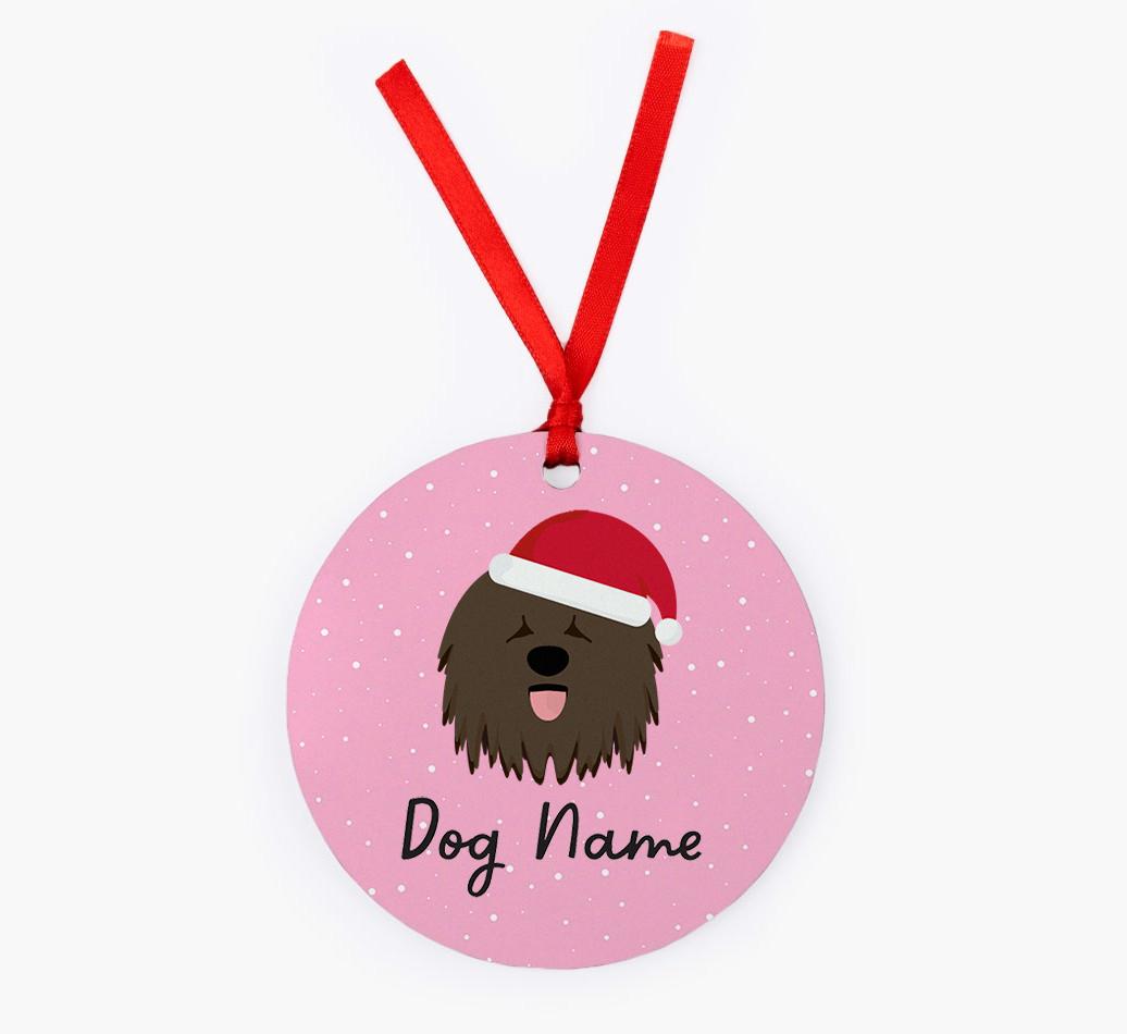 Snow: Personalized {breedFullName} Christmas Decoration