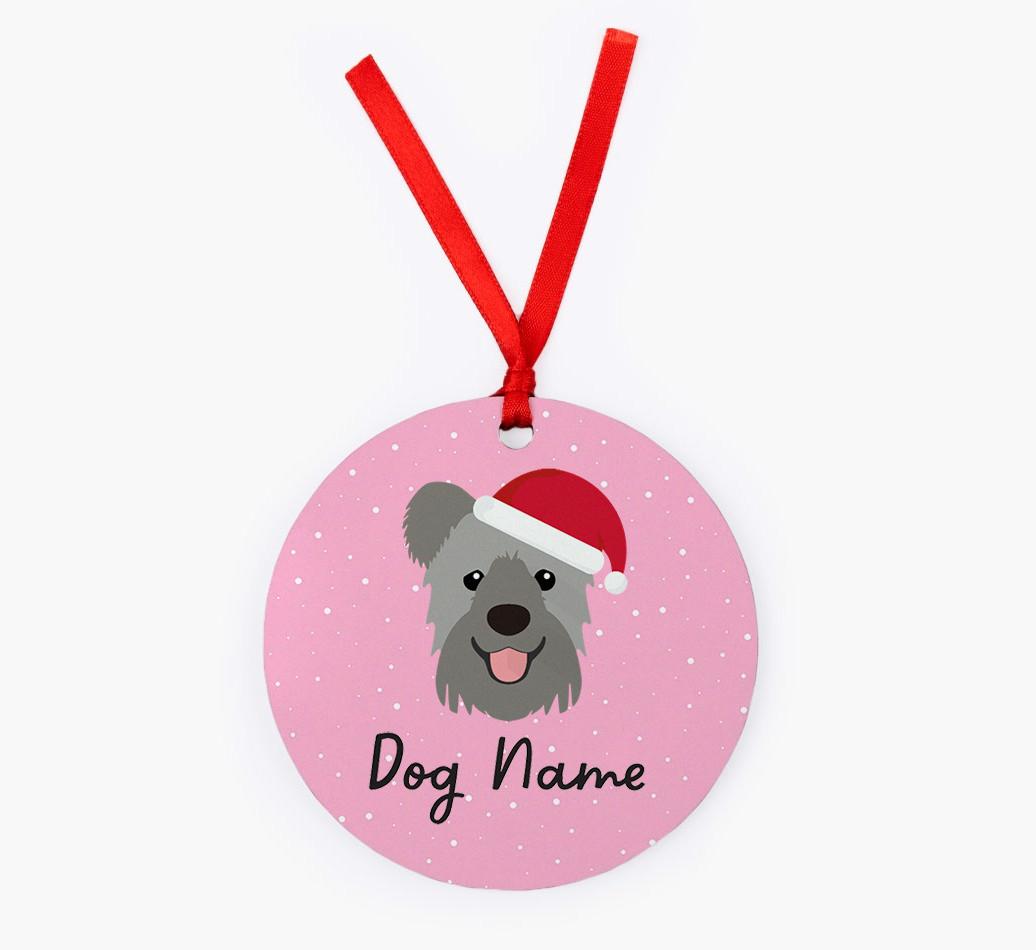 Snow: Personalized {breedFullName} Christmas Decoration