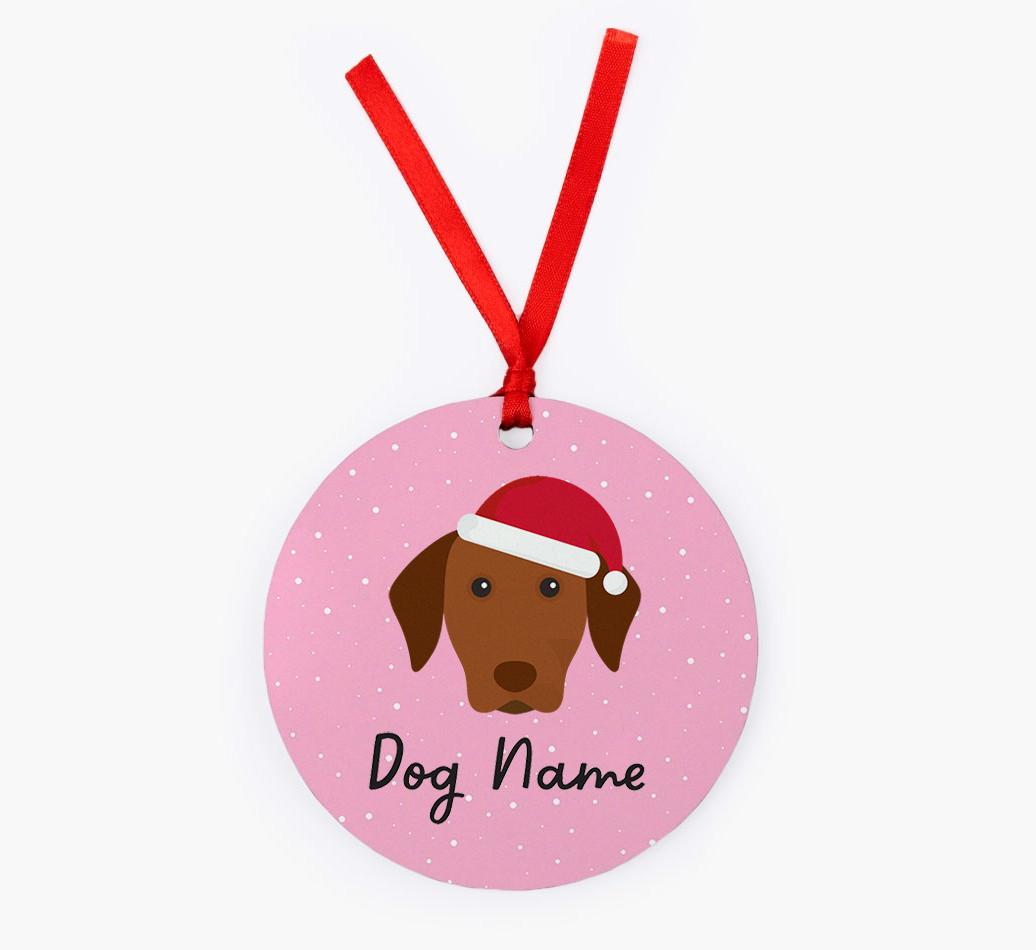 Snow: Personalized {breedFullName} Christmas Decoration
