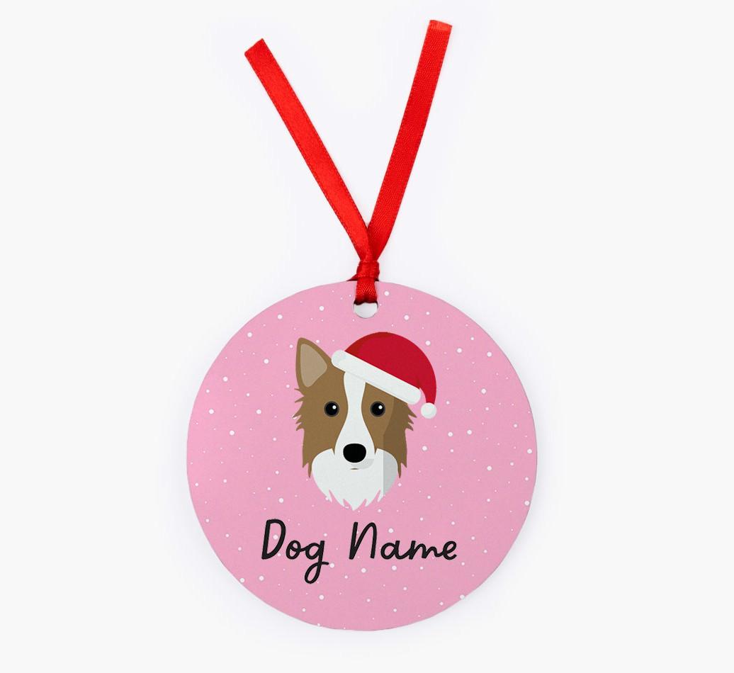 Snow: Personalized {breedFullName} Christmas Decoration