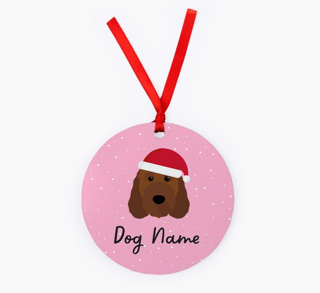 Snow: Personalized {breedFullName} Christmas Decoration