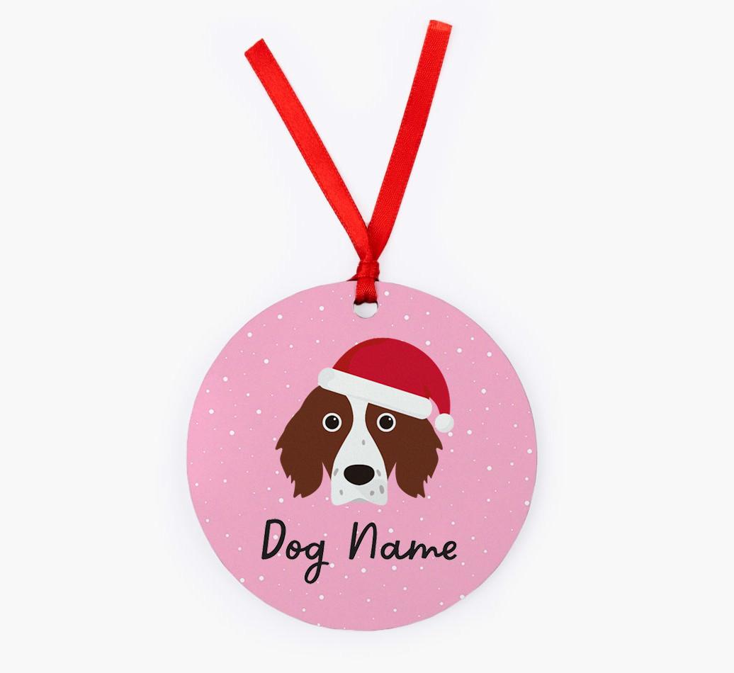 Snow: Personalized {breedFullName} Christmas Decoration