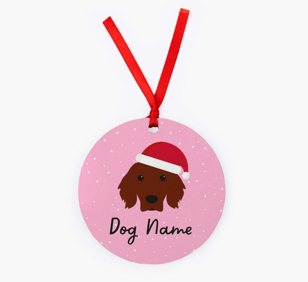 Snow: Personalized {breedFullName} Christmas Decoration