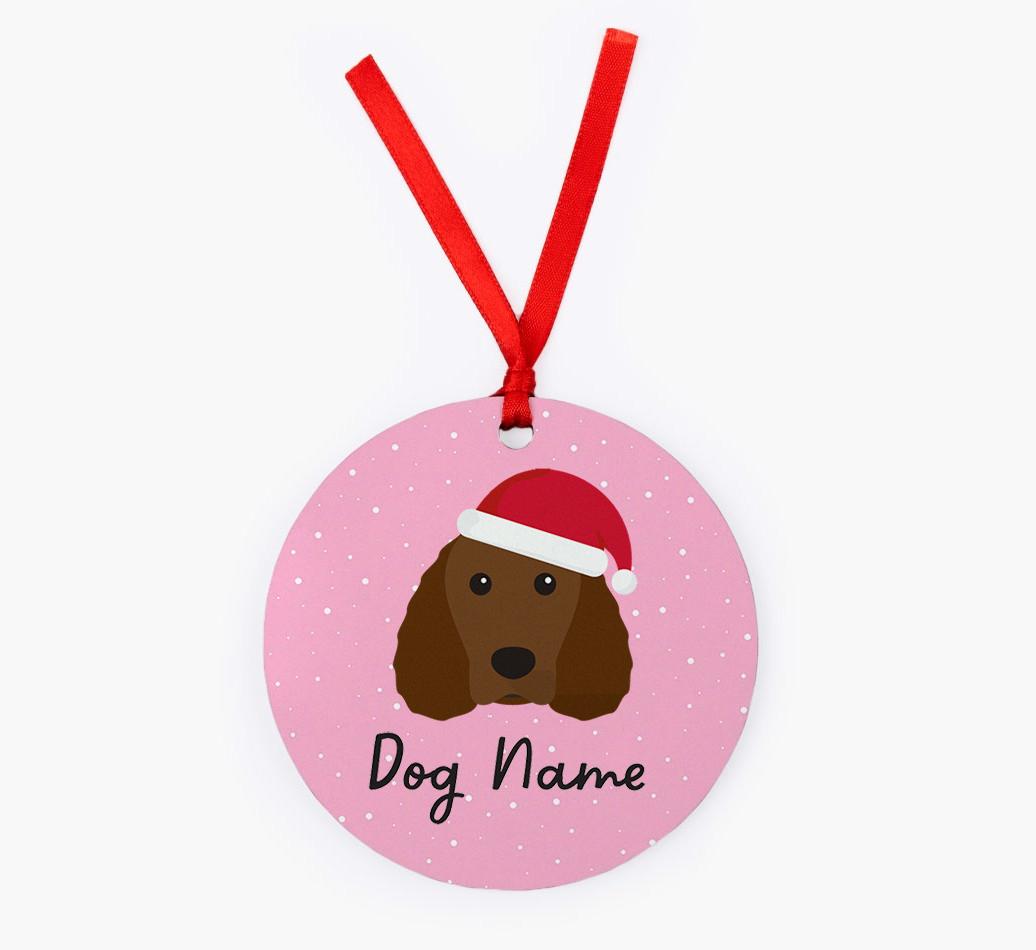 Snow: Personalized {breedFullName} Christmas Decoration