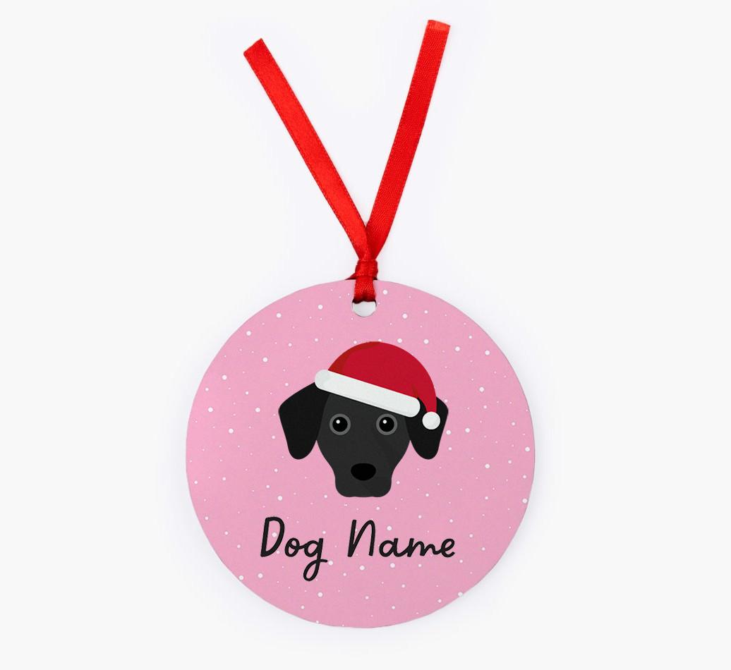 Snow: Personalized {breedFullName} Christmas Decoration