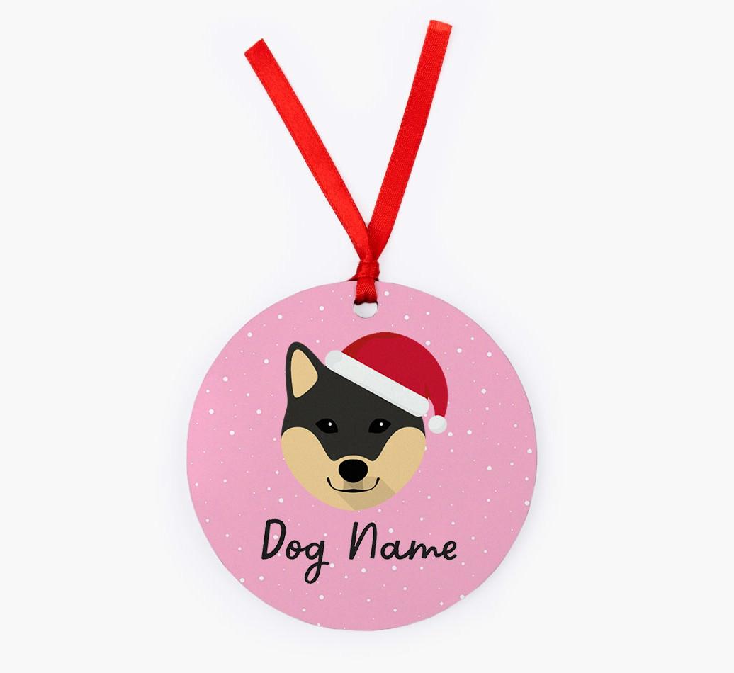 Snow: Personalized {breedFullName} Christmas Decoration