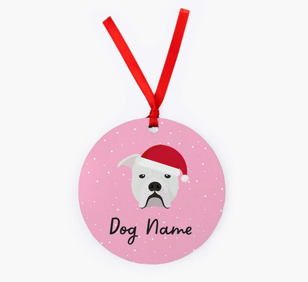 Snow: Personalized {breedFullName} Christmas Decoration