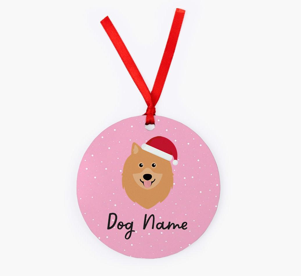 Snow: Personalized {breedFullName} Christmas Decoration
