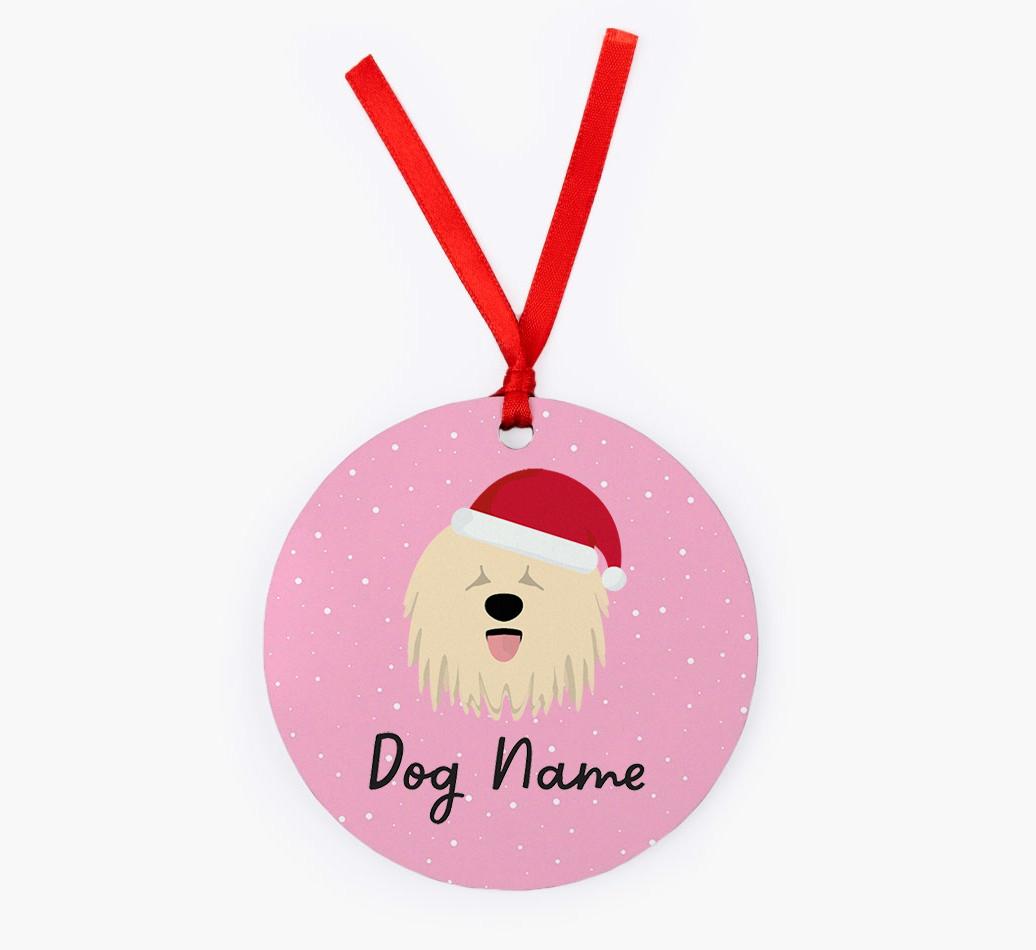 Snow: Personalized {breedFullName} Christmas Decoration