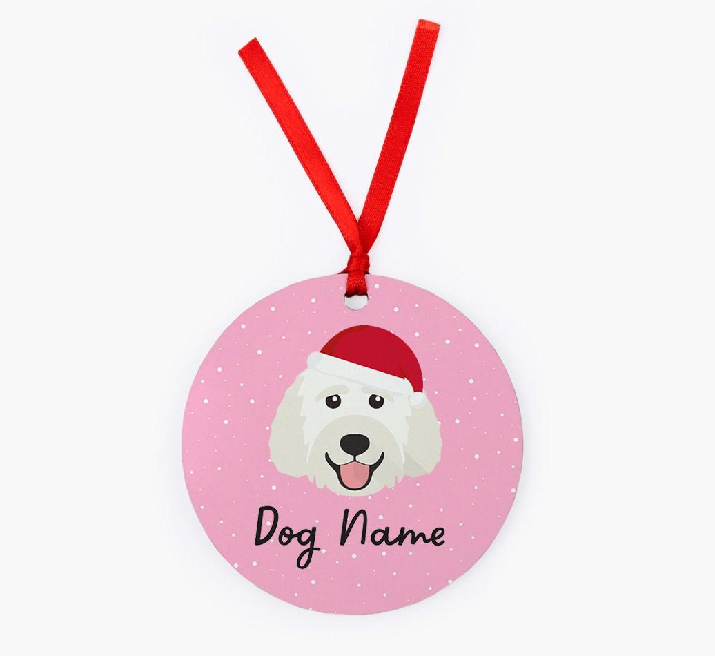 Snow: Personalized {breedFullName} Christmas Decoration