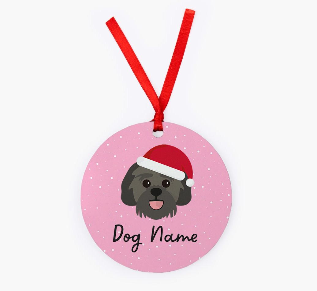 Snow: Personalized {breedFullName} Christmas Decoration