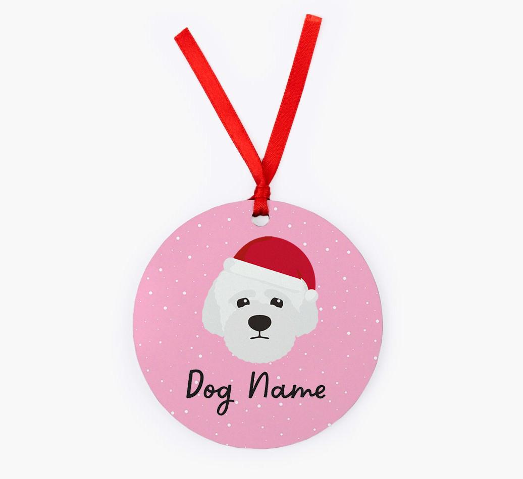 Snow: Personalized {breedFullName} Christmas Decoration