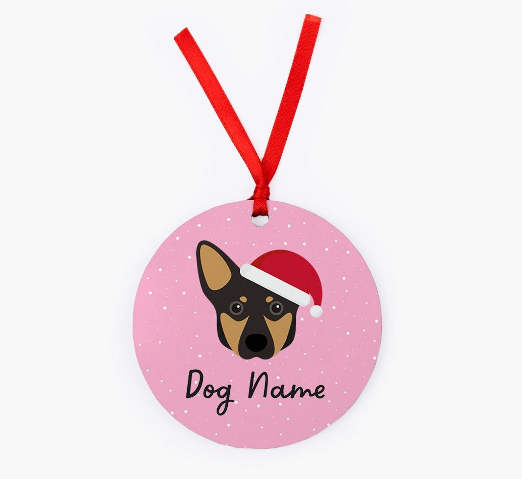 Snow: Personalized {breedFullName} Christmas Decoration