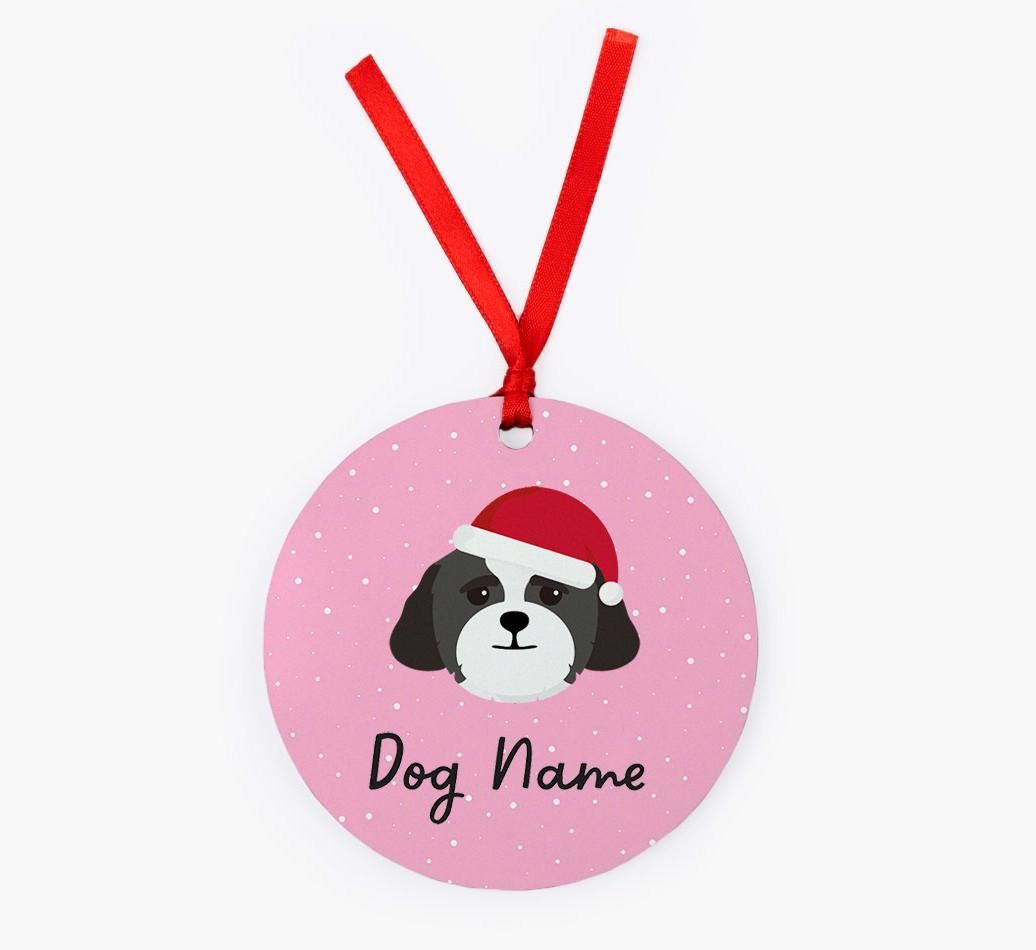 Snow: Personalized {breedFullName} Christmas Decoration