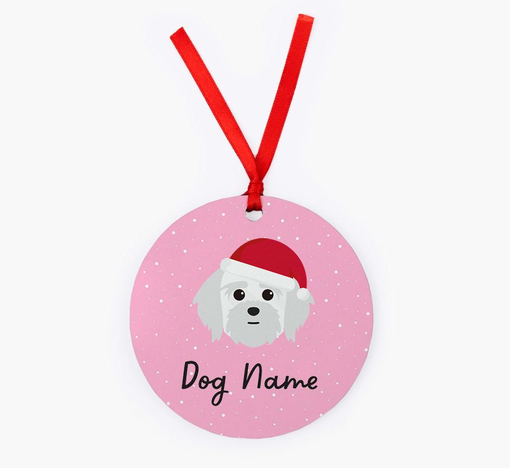 Snow: Personalized {breedFullName} Christmas Decoration