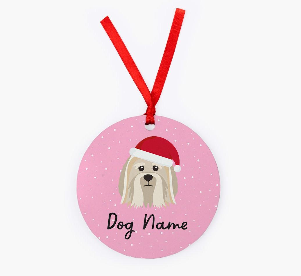 Snow: Personalized {breedFullName} Christmas Decoration