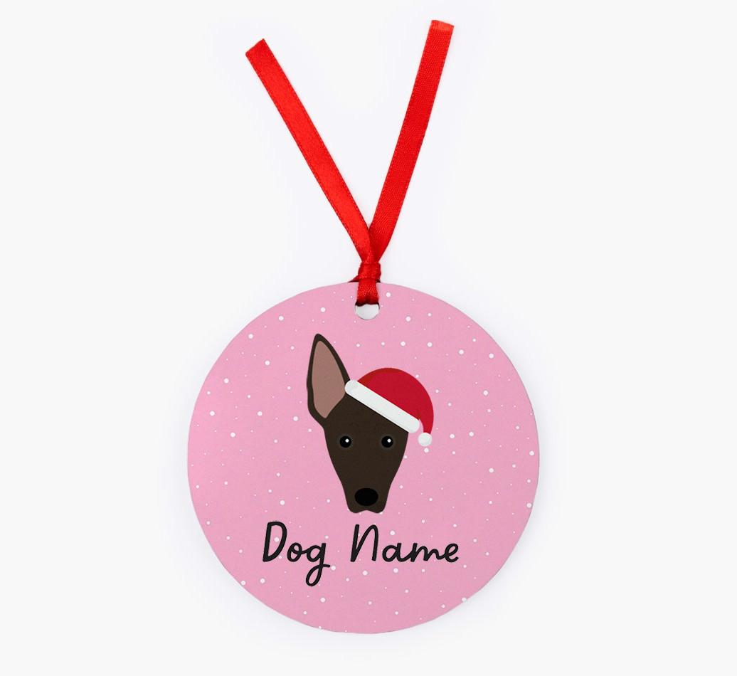 Snow: Personalized {breedFullName} Christmas Decoration