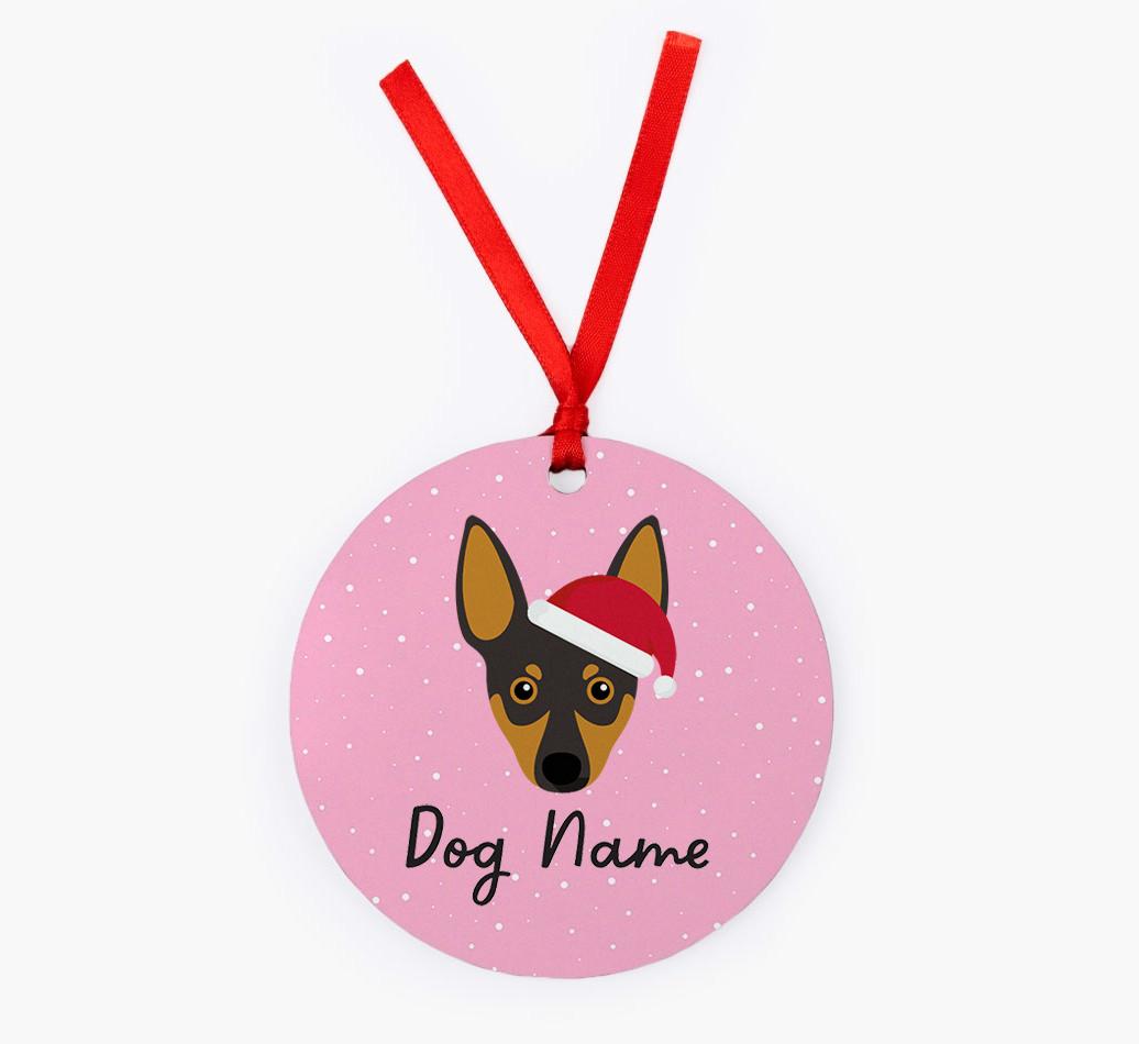 Snow: Personalized {breedFullName} Christmas Decoration