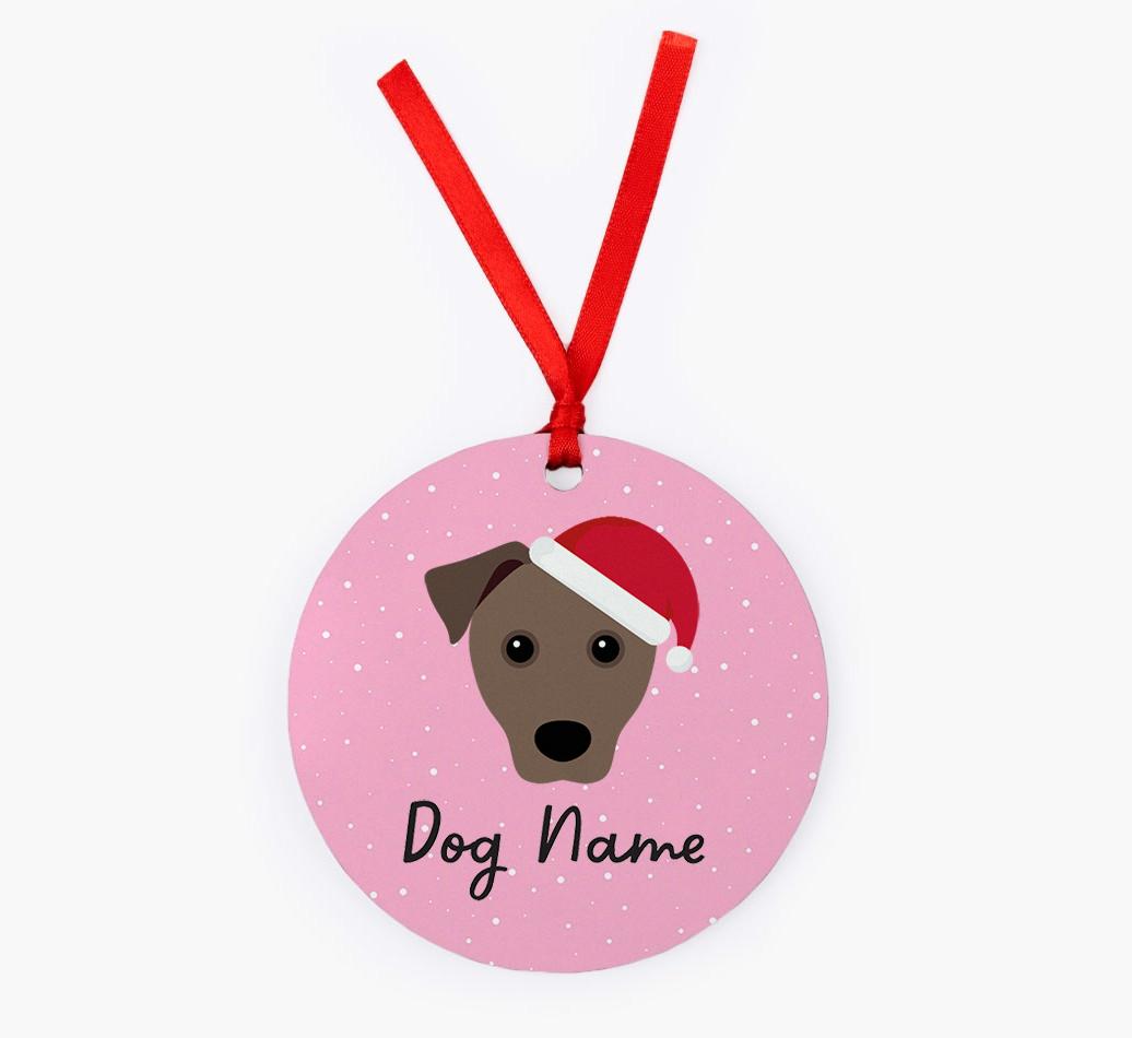 Snow: Personalized {breedFullName} Christmas Decoration