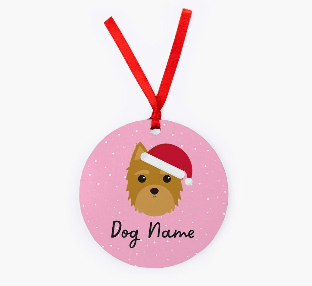 Snow: Personalized {breedFullName} Christmas Decoration
