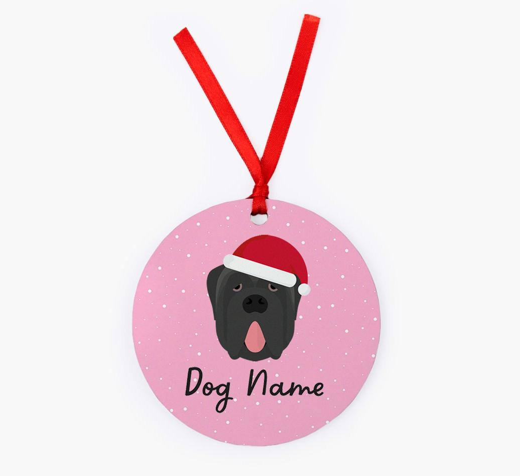 Snow: Personalized {breedFullName} Christmas Decoration