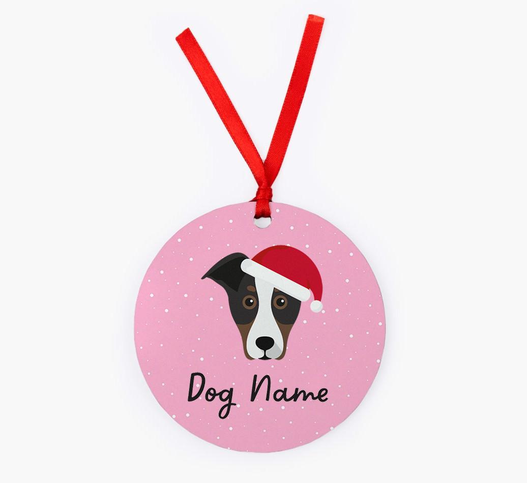 Snow: Personalized {breedFullName} Christmas Decoration