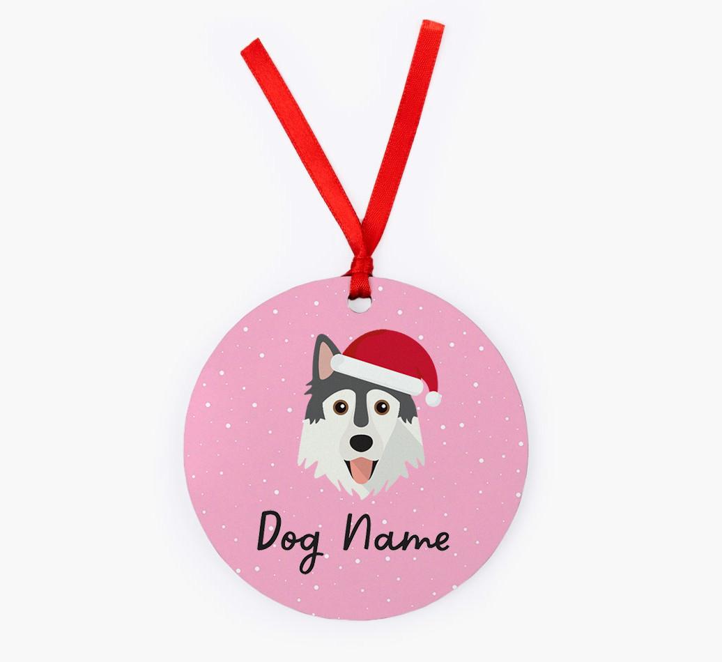 Snow: Personalized {breedFullName} Christmas Decoration