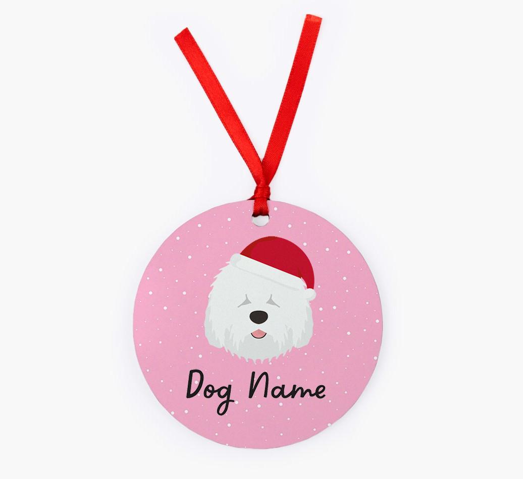 Snow: Personalized {breedFullName} Christmas Decoration