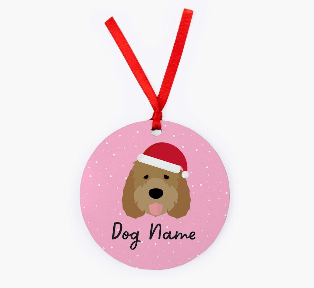 Snow: Personalized {breedFullName} Christmas Decoration