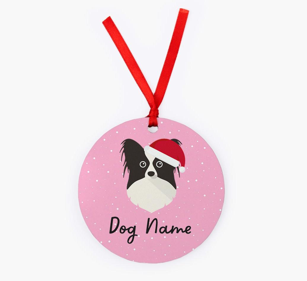 Snow: Personalized {breedFullName} Christmas Decoration
