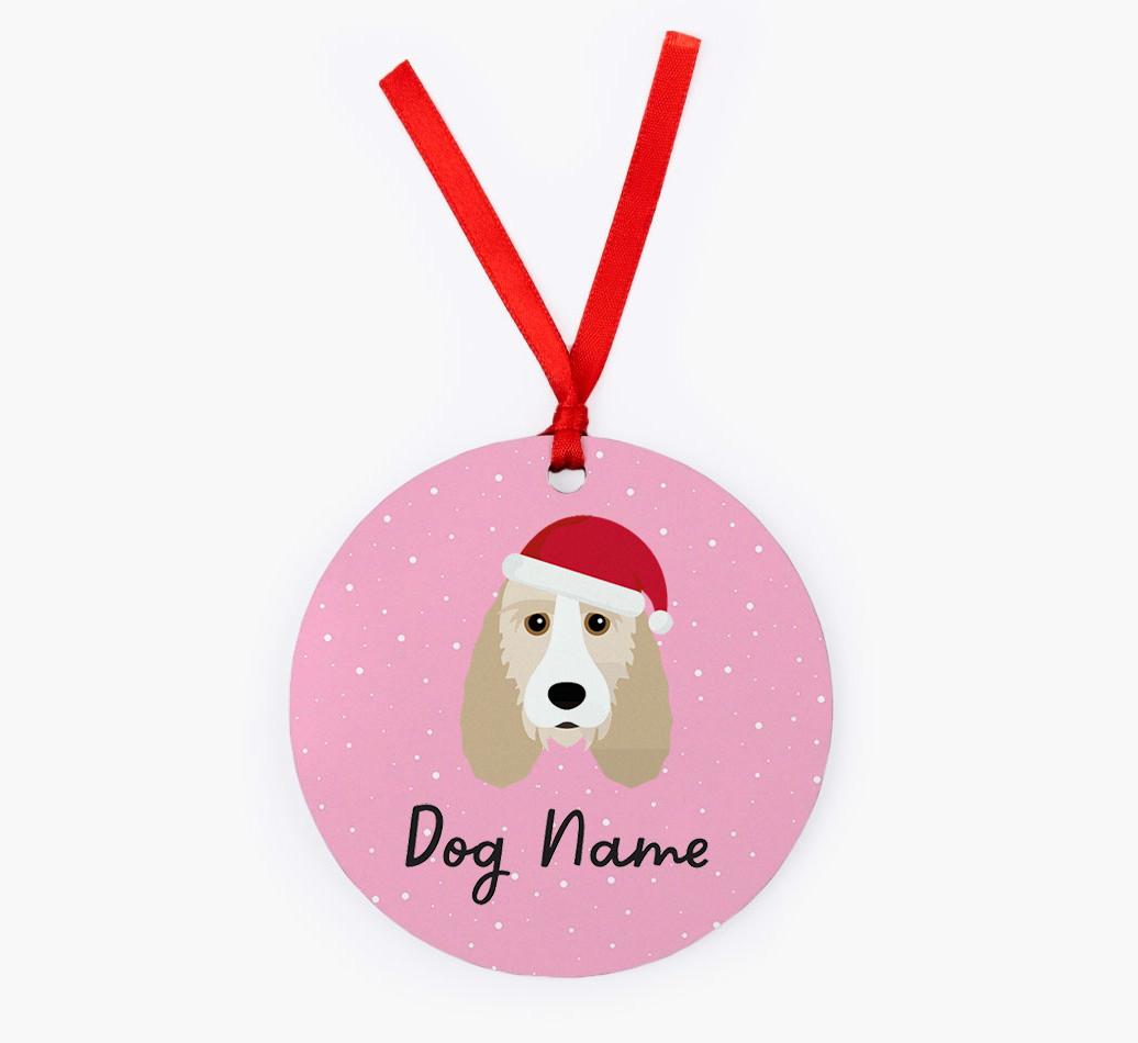 Snow: Personalized {breedFullName} Christmas Decoration