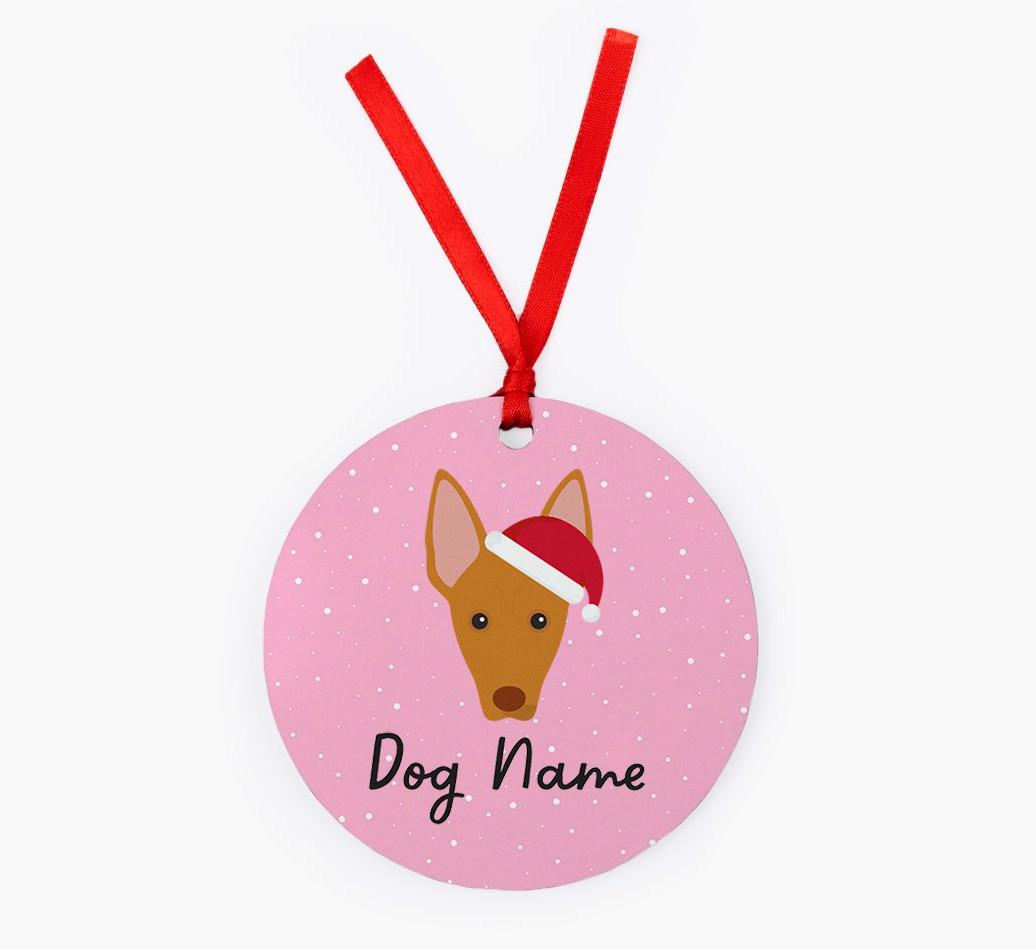 Snow: Personalized {breedFullName} Christmas Decoration